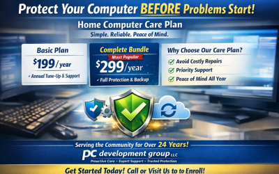 Protect Your Computer Before Problems Start: Introducing the PCDG Home Computer Care Plan